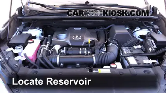 2015 Lexus NX200t 2.0L 4 Cyl. Turbo Líquido limpiaparabrisas Agregar líquido